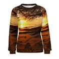 thumbnail image 7 of Landscape Butterfly Womens Oversized Sweatshirts Hoodies Crewneck Casual Tops Comfy FallWinter Clothes 2024, 7 of 7