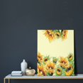 thumbnail image 5 of Sikiie Sunflowers On A Yellow Background Print Canvas Decorative Hanging Painting, Anti-shrinkage Hanging Frame, Suitable for Home, Office Wall Decorations, 5 of 6