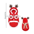 thumbnail image 3 of Dog Cat Christmas Costume for Small Medium Pets Holiday Outfit with Hood Soft Stretchy Pet Apparel for Party Photo Shoot, Adjustable Festive Sweatshirt for Puppy Kitten, Style B, Pet Clothes, 3 of 7