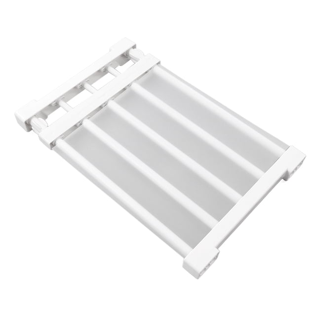 Shelf Dividers,PP Steel Tube Closet Tension Shelf Expandable Nail Free Wardrobe Cupboard Divider Storage Rack
