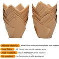 thumbnail image 2 of Nordic Paper 100pcs Large Size White Tulip Cupcake Liners for Baking Cups EU Parchment paper Tulip Muffin Liners, Cupcake Wrapper for Party, Christmas, 2 of 4