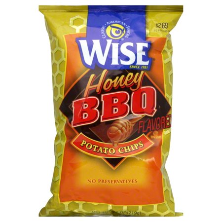 Wise Honey Bbq Potato Chips 6 75 Oz Walmart Com
