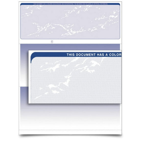 VersaCheck ValueChex - Form #1000 - Blue - Prestige - 1000 Sheets