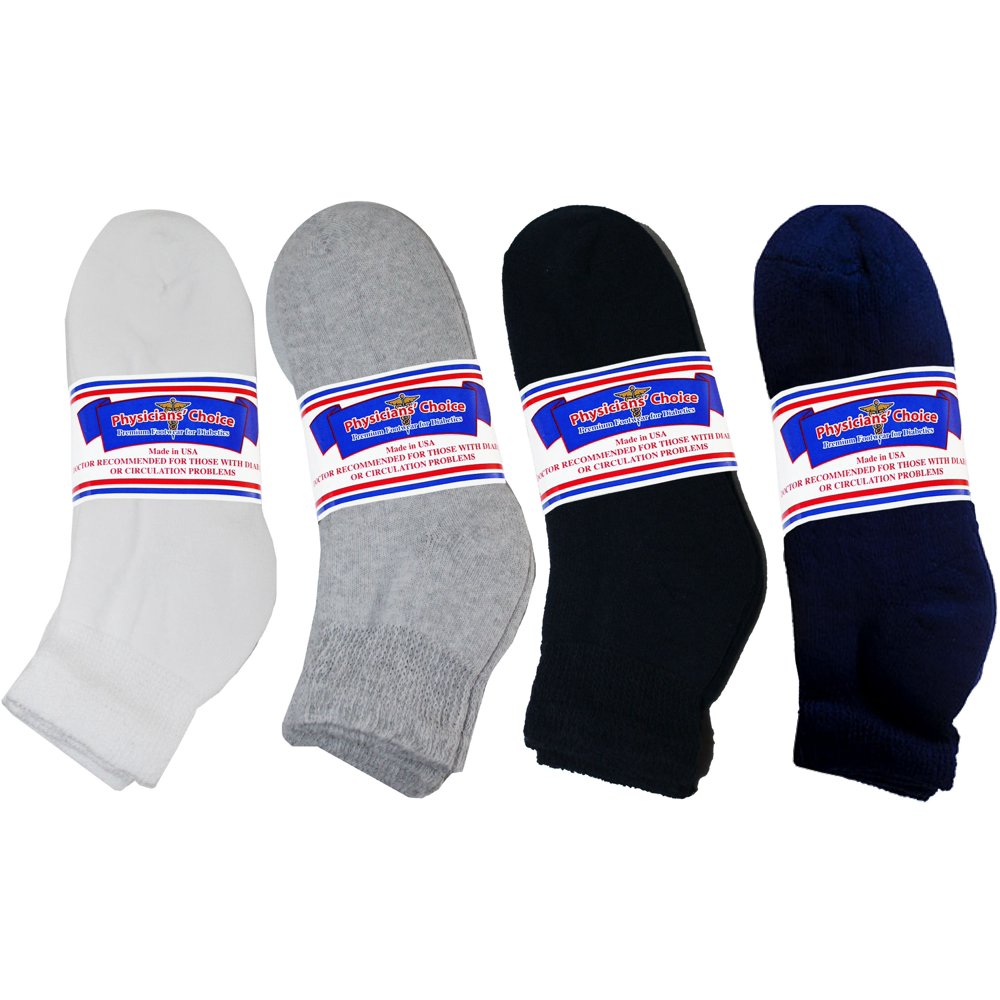 Physicians' Choice Physicians' Choice Diabetic Quarter Socks (12 Pair