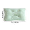thumbnail image 2 of Lunxisen 1 Pcs Cervical Neck Pillow for Pain Relief Ergonomic Organic Nature Latex Foam Contour Pillows for Side, Back Sleepers, Medium Firm Soft Pillow for Neck Support(48*74cm), 2 of 8