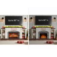 thumbnail image 6 of 80" Electric Fireplace with Mantel, TV Stand for TVs Up to 90 Inch, Entertainment Center with Storage for Bedroom, 30'' Fireplace Insert Heater for Living Room, 6 of 7