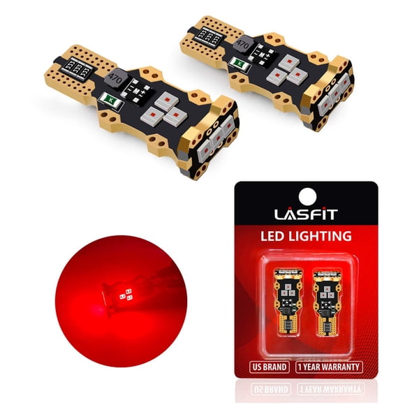 Bombilla LED LASFIT 921 912 roja 1400 lúmenes 30 000 horas