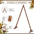 thumbnail image 4 of 8.3FT Wooden Wedding Arch, Arch Backdrop Stand for Ceremony, Triangle Backdrop Stand for Garden Wedding Parties, Natural Wood Rustic Arch D, 4 of 7