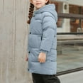 thumbnail image 5 of Chbgutlmr Baby Clothes Kids Long Sleeve Hooded Jackets Button down Zipper Knee Length Warm Quilted Winter Coats, 5 of 8