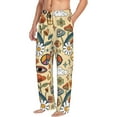 thumbnail image 2 of Disketp 70s Hippie Style Men'S Pajama Pants - Ultra Soft Fleece Sleep And Lounge Pants (Size: S-Xxl), 2 of 9