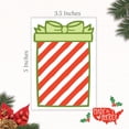 thumbnail image 4 of m&h invites Christmas Cookie Cards - 50 Pack - Mini Cookie Card Backers For Packaging (Striped Present), 4 of 7