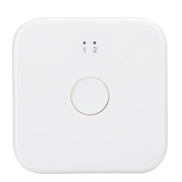 DEWIN ABS White Double Way Switcher 2 In 1 Out/1 In 2 Out High Definition Split Screen Wide Compatibility HD SplitterWhite