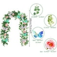 thumbnail image 3 of sdhkgrrt Artificial Vine with Butterflies, Simulated Vines, Multicolor Butterflies Vines, Leaf Vines Decor, Home Decoration Vines, Spring Butterflies Vines, Wall Garland, Table Runner, 3 of 4