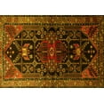 thumbnail image 1 of Ahgly Company Machine Washable Indoor Rectangle Persian Yellow Traditional Area Rugs, 4' x 6', 1 of 4