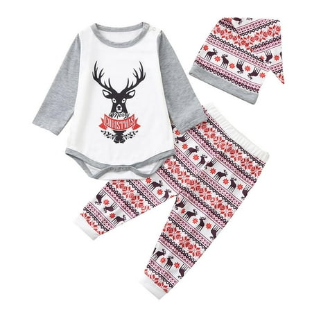 

Linen Purity Family Warm Cartoon Animal Pattern Parent-Child Wear Christmas Pajamas Suit Two Piece Home Service