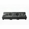 thumbnail image 5 of Soft Chenille 3-Seater Sectional Sofa for Living Spaces, 5 of 11