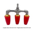 thumbnail image 3 of Dusknt Under $5 Rotating Nozzle Three Nozzle High Pressure Cleaning Machine Red Copper, Clearance Sales Today! Deals Prime!, 3 of 7