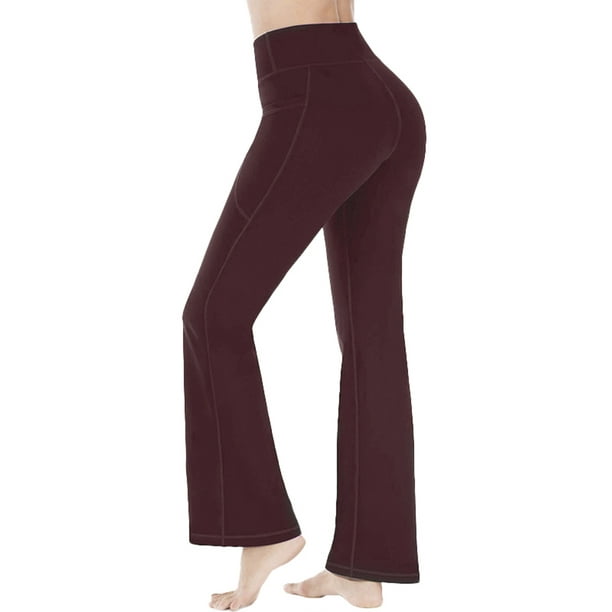 XIAXAIXU Women's Bootcut Yoga Pants Bodycon High Waisted Leggings