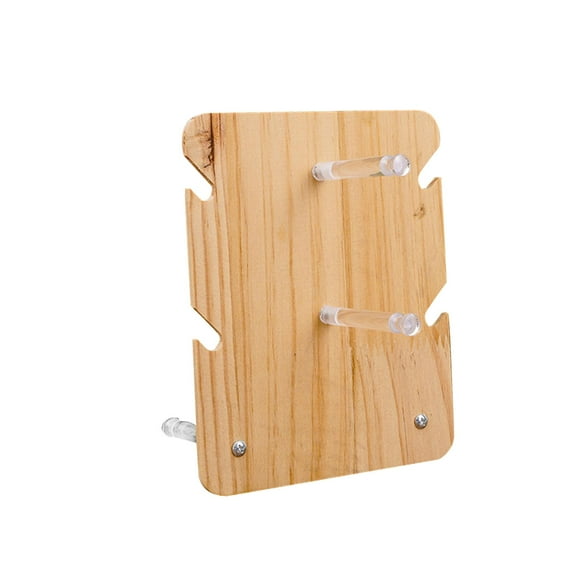 Soporte de marco de anteojos de madera Soporte de exhibición de mesa de venta al por menor transparente Estante de exhibición de escalones de escalera dos pares DYNWAVEMX Soporte de exhibición vertical