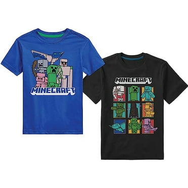 Minecraft Boys Short Sleeve Regular Fit (Sizes 4-16)