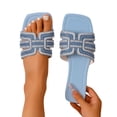 thumbnail image 4 of ATENAR Women Sandals Flat Summer Sandals for Women Beach Womens Shoes Light Blue 7.5, 4 of 9