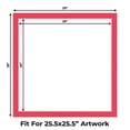 thumbnail image 2 of Cardinal Red Picture Frame Mat for 29x29 Frames - Fits 26x26 Photos - 1 Mat, 2 of 7