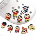 thumbnail image 3 of 10pcs Crayon Shin-chan Shoe Charms - Anime Clog Decorations, Detachable Buckles, 3 of 5