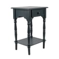 thumbnail image 5 of Decor Therapy Jane Nightstand Side Table with a Drawer, Shelf, Traditional Design, Navy 17"D x 14"W x 26"H, 5 of 6