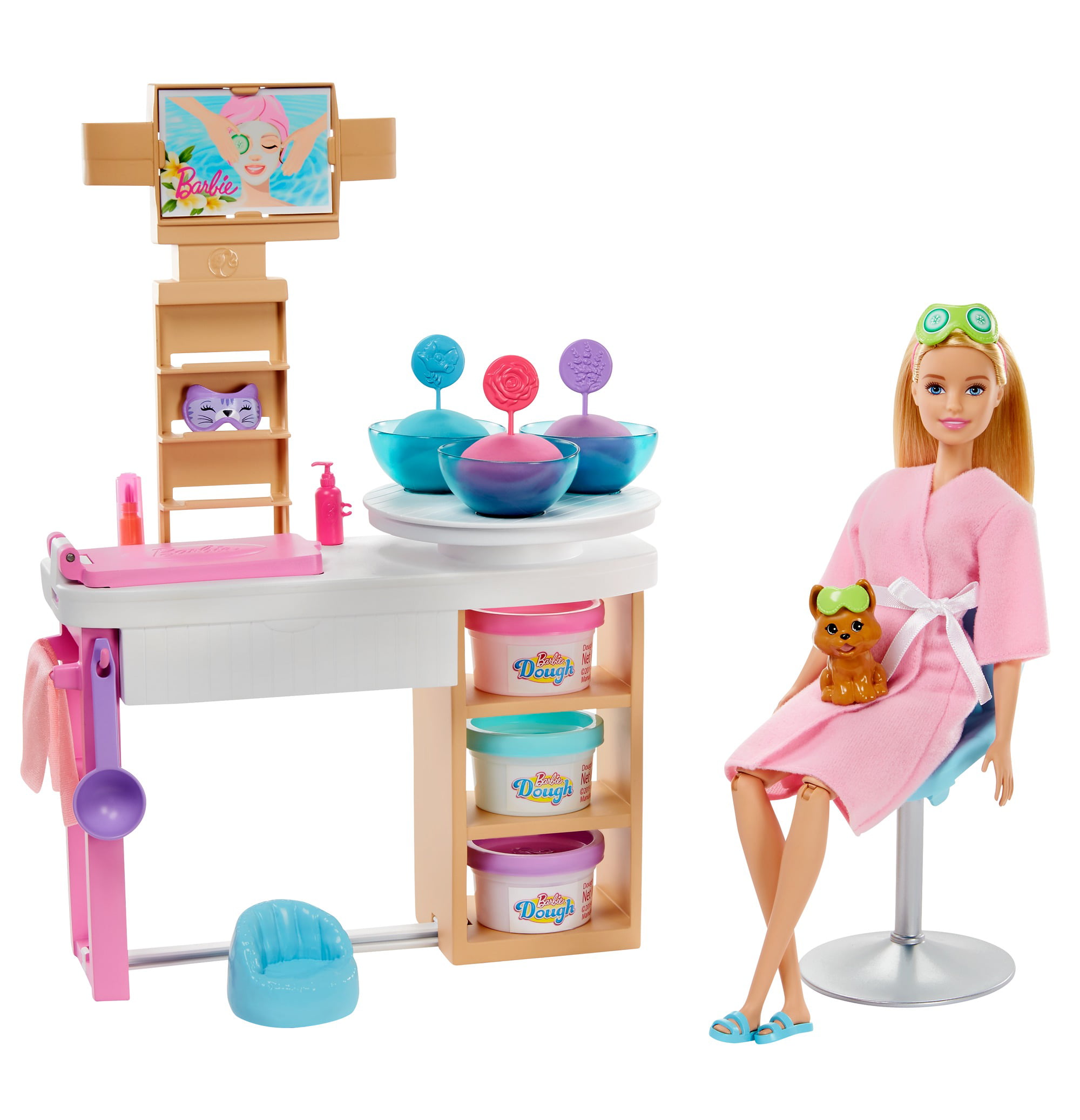 Barbie Stroll 'N Play Pups Playset with Barbie Doll, 2 Puppies and 
