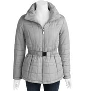 Angle View: Faded Glory - Women's Plus Belted Puffer Jacket