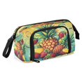 thumbnail image 2 of Nylon Fish Mouth Pencil Case with Large Capacity Zipper Pencil Pouch Pineapples and Strawberries Pencil Bag Organizers, 2 of 7