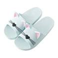 thumbnail image 2 of zttd men&women home indoors slippers cartoon cat floor family shoes beach sandals women's slipper a, 2 of 6