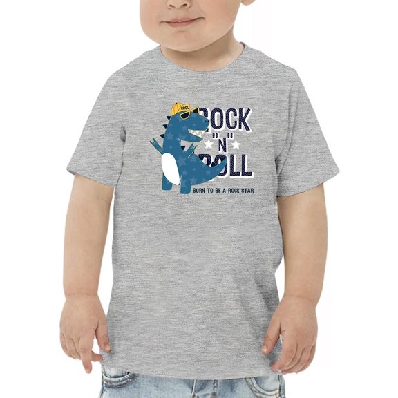 Cool Dino Born To Be Rockstar T-Shirt Toddler -Image by Shutterstock,  5 Toddler