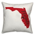thumbnail image 3 of Creative Products Red and Black Florida Pride 16x16 Spun Poly Pillow, 3 of 4