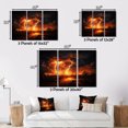 thumbnail image 4 of Designart storms framed wall art decor, Storms framed wall Art, Raging Inferno of the Storm I , Extra large Traditional Gold framed wall art, 40x30 inches Gold Frame, 4 of 5