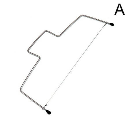 

Adjustable Wire Cake Slicer Leveler Bread Dough Cutter steel] D7F3✨ Trimmer D0U2