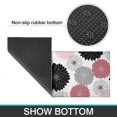 thumbnail image 6 of Geometric Flower and Dahlia White Anti Fatigue Kitchen Rugs Set Of 2, Non Slip Washable Decorative Floor Mats for Kitchen Sink Laundry, 17"x30" and 17"x47", 6 of 6