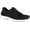 Black Leather/Combo, variant on Easy Works by Easy Street Pepper Women's Slip Resistant Oxford Work Shoe