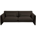 thumbnail image 5 of Meridian Furniture Stylus Brown Boucle Fabric Sofa, 5 of 42