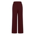 thumbnail image 5 of Buigttklop Pants for Women 2024 Women'S Flare Solid Suit Pants Leisure Trousers Bell-Bottoms Solid Color Double Pocket High Waist Pants, 5 of 6