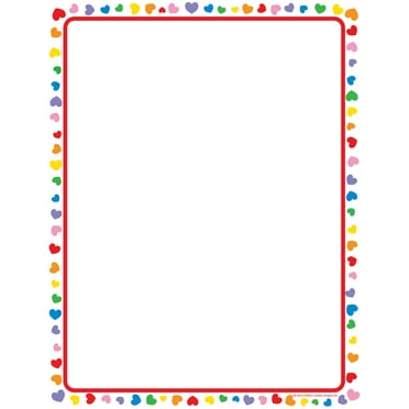 SHAPES ETC.   Designer Paper - Heart (50 Sheet Package)