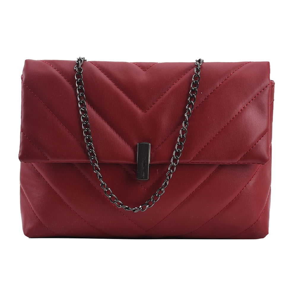Women Fashion Small Shoulder Chain Crossbody PU Leather Ladies Messenger Handbag