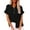 Black, variant on Pxiakgy Hot Sale!! Womens Button Down Shirts Short Sleeve Summer Linen V Neck Collared Loose Casual Blouses Tops with Pocket Daily Casual Collared Blouses Loose Fit Shirt Wine S