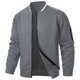 thumbnail image 1 of pstuiky manga larga para hombre, Chaqueta de manga larga con cuello alto y cremallera de color liso para hombre top de hombre l, 1 of 4