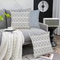 thumbnail image 3 of Home Geometric Set of 4 Throw Pillow Covers Modern Accent Decorative 20x20 Inch Blue Grey Geometrical Abstract Pattern Pillow Cases Cushion Cover for Living Room Sofa Couch Decor, 3 of 6