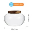 thumbnail image 2 of Bocal à Thé en Verre Bocal de Rangement pour Café et Noix Bocal Scellé Conteneur de Stockage Utile, 2 of 8