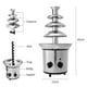 thumbnail image 3 of Fuente de chocolate, máquina de fusión eléctrica de 4 niveles, juego de ollas para fondue, para dulces de chocolate, rancho, queso nacho Abanopi Fuente de chocolate, 3 of 6