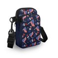thumbnail image 3 of HELLHERO American Flag Pattern Small Crossbody Purse, Women Adjustable Shoulder Strap, Travel Daily Use Polyester 4.33x1.97x7.09, 3 of 7