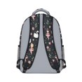thumbnail image 3 of Princess and Swan Black Pattern Backpack for School, Cute School Bag with Adjustable Shoulder Straps and Padded Back, 15.3"x11"x6.7", 3 of 5