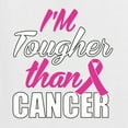 thumbnail image 6 of Wild Bobby I'm Tougher Than Cancer Breast Cancer Awareness Women Graphic Long Sleeve T-Shirt, White, Medium, 6 of 6